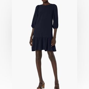 DKNY Fit-and-Flare “Trapeze” dress, Navy, Size 16.